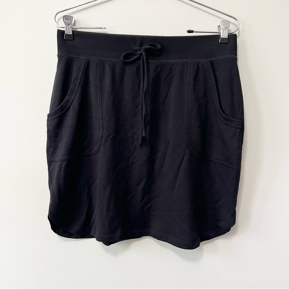 Sonoma Black Mini Skirt Stretchy With Pockets Size M